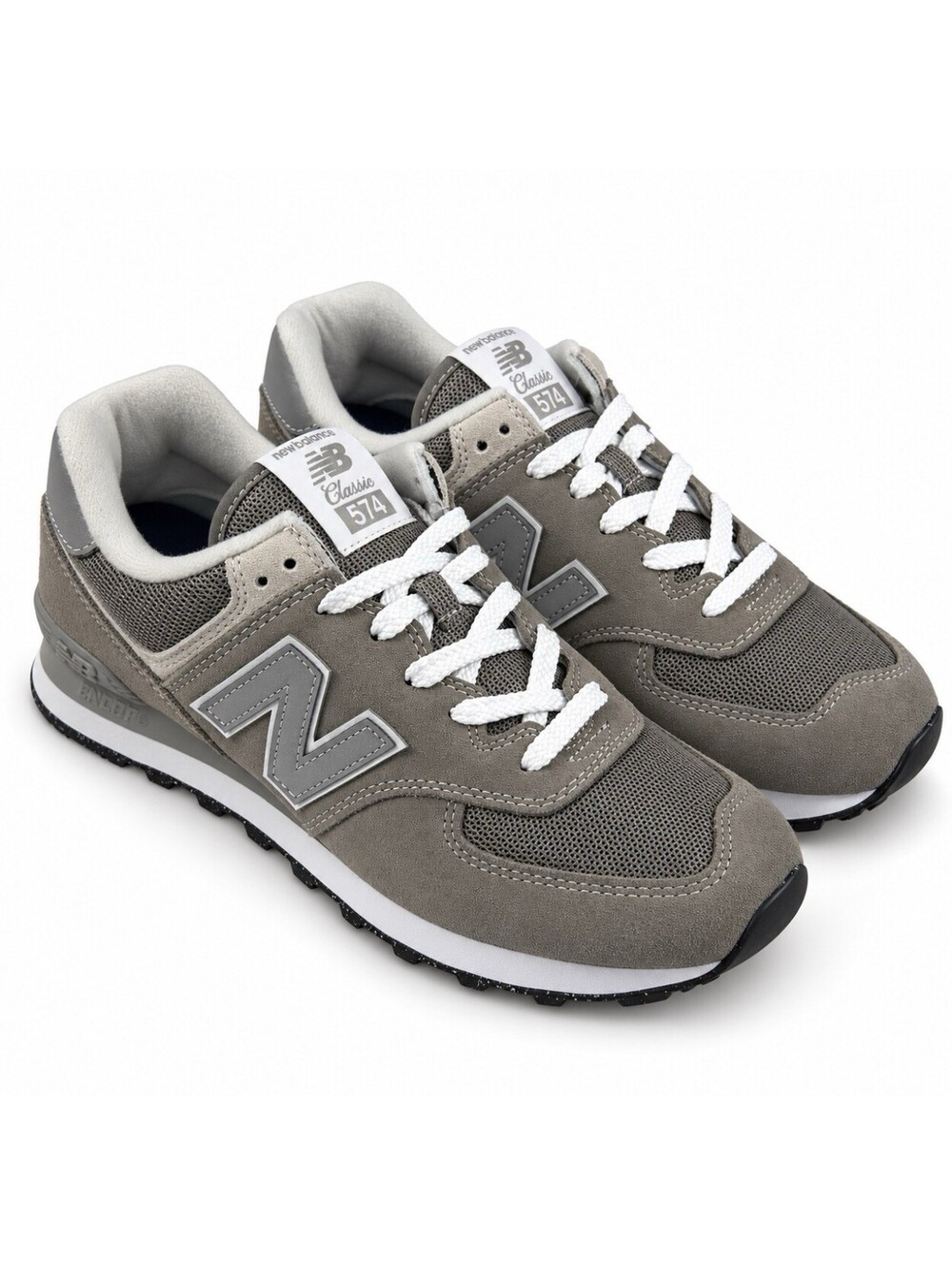 New Balance 574 Sneakers Men’s Size 9 Women’s 10.5 Core Grey White ML574EVG New